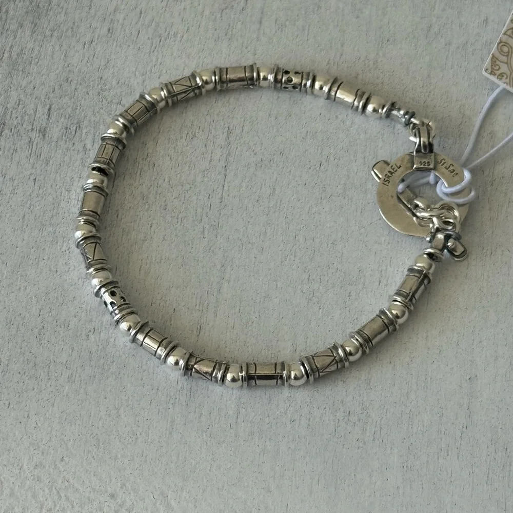 Shablool Israel 925 Sterling Silver Beaded Balls Charming Bracelet